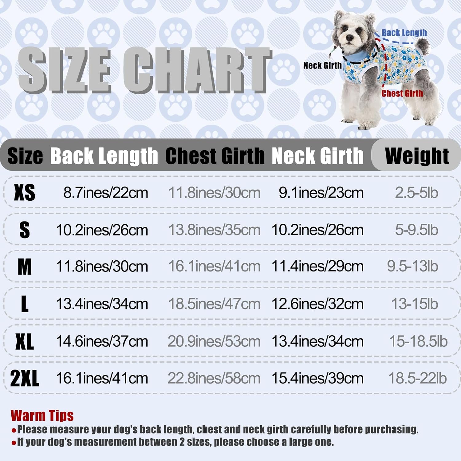 Thumbnail 1 de FEimaX Dog Surgery Recovery Suit: soft post‑op bodysuit for dogs and cats