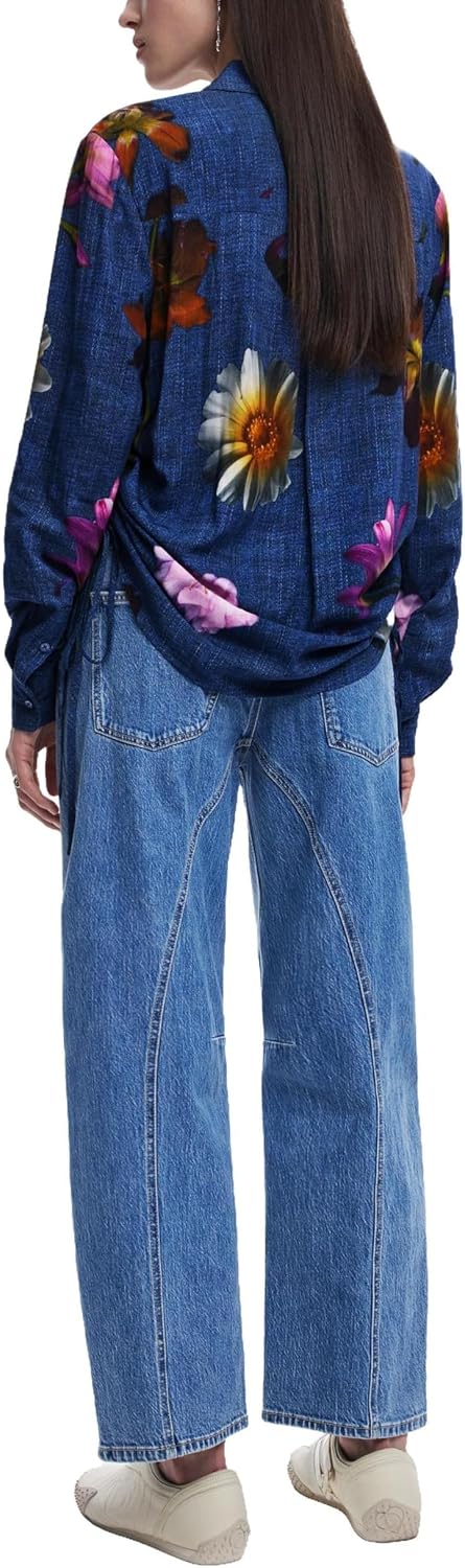 Detalle 2 de Desigual 25swcw37 T-Shirt Femme — coupe régulière et multicolore