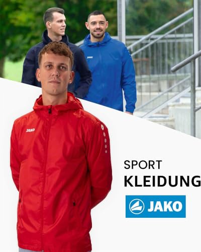 Detalle de JAKO Unisex Allwetterjacke Team 2.0 – Rot, Größe L