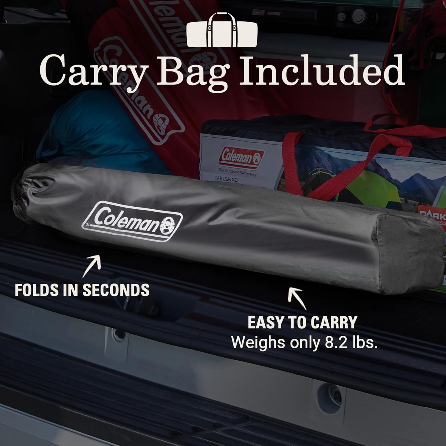 Thumbnail 4 de Coleman Portable Camping Chair with 4-Can Cooler, Cushioned Seat & Back