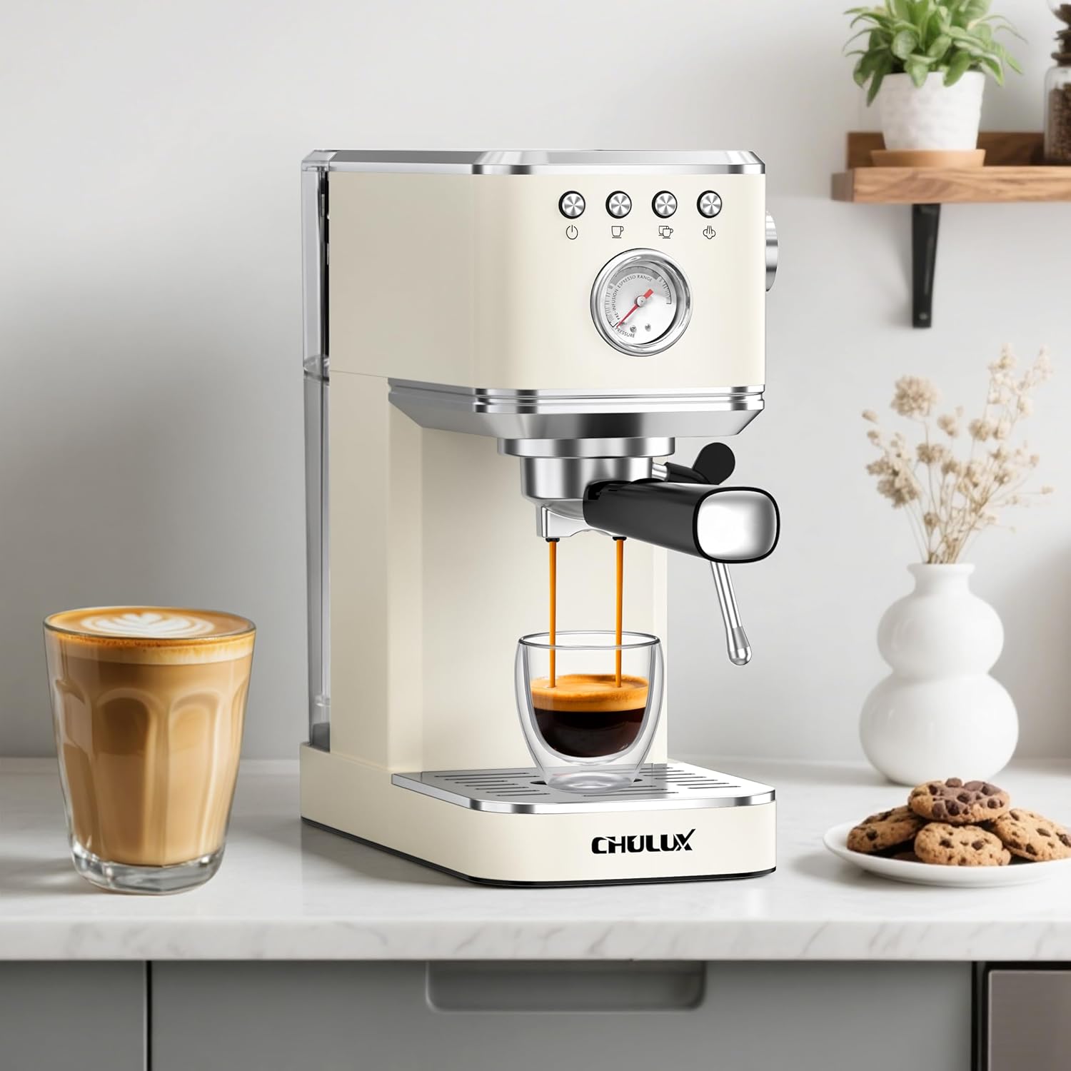 Thumbnail 4 de CHULUX Slim Espresso Machine 20 Bar