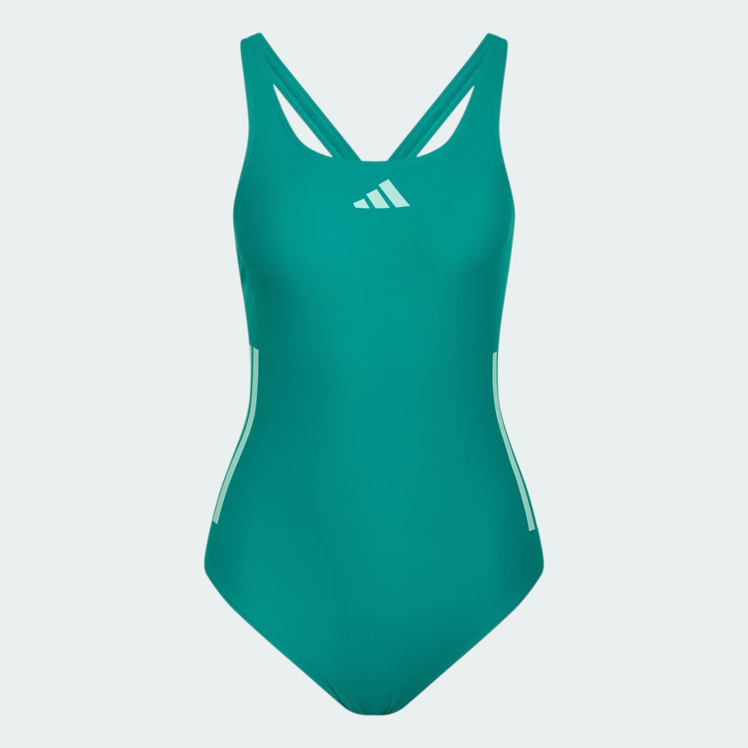 Detalle 2 de Bañador C-Back 3 bandas de Adidas – color Verde