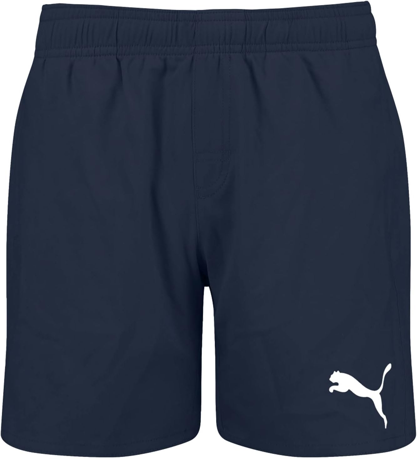 Detalle de PUMA Boys Swim Mid Shorts (1 Pack) – costumi da bagno mid per ragazzi, con tasche zip