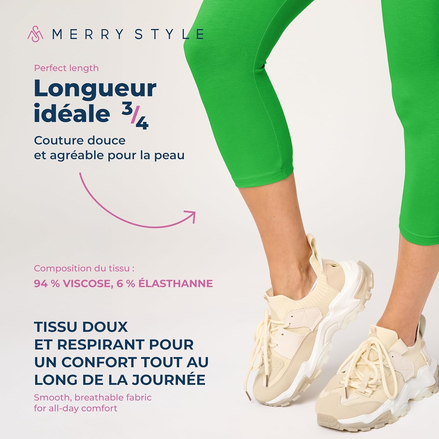 Detalle 2 de Merry Style MS10-199 legging 3/4 coton
