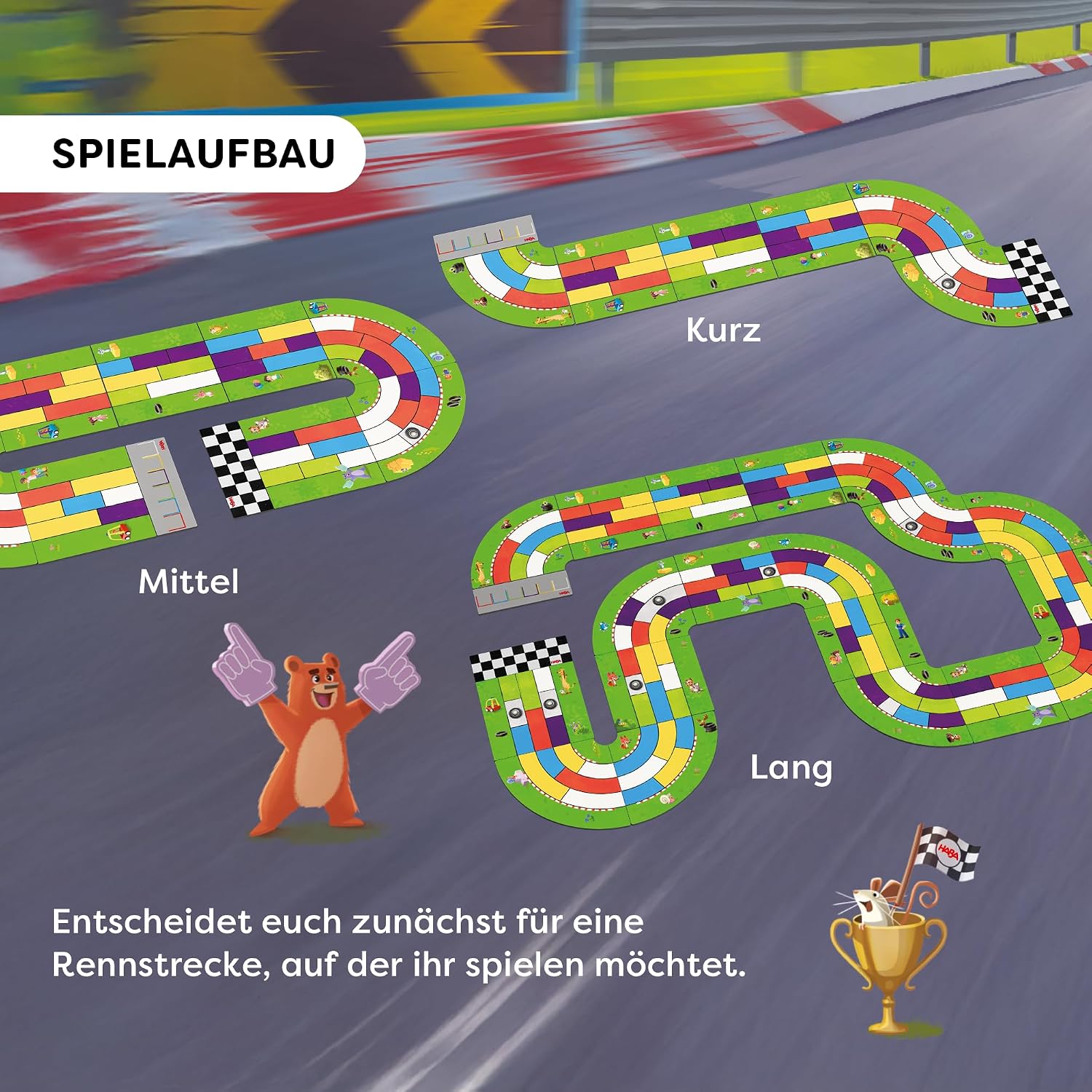 Detalle 2 de HABA Monza Rennspiel für Kinder ab 5