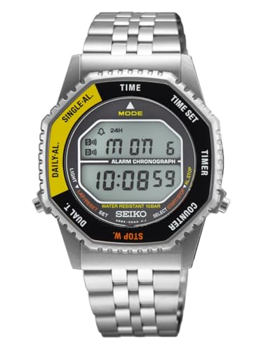 Seiko Clásico: Reloj Digital Cronógrafo para Hombre en Acero Inoxidable