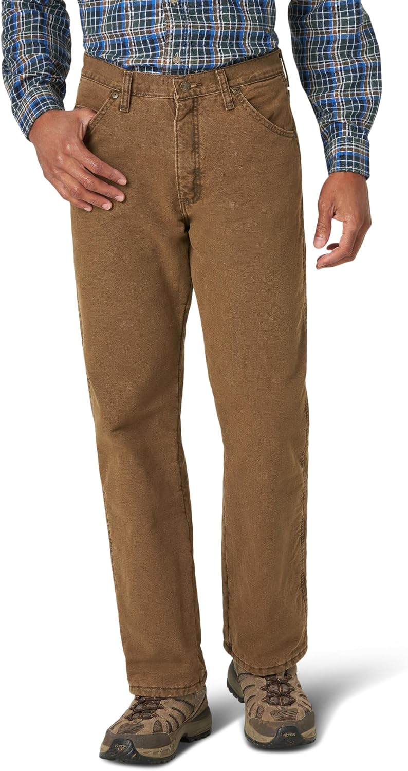 Thumbnail 6 de Wrangler Big & Tall Rugged Wear Woodland Thermal – męskie dżinsy Night Brown/Black