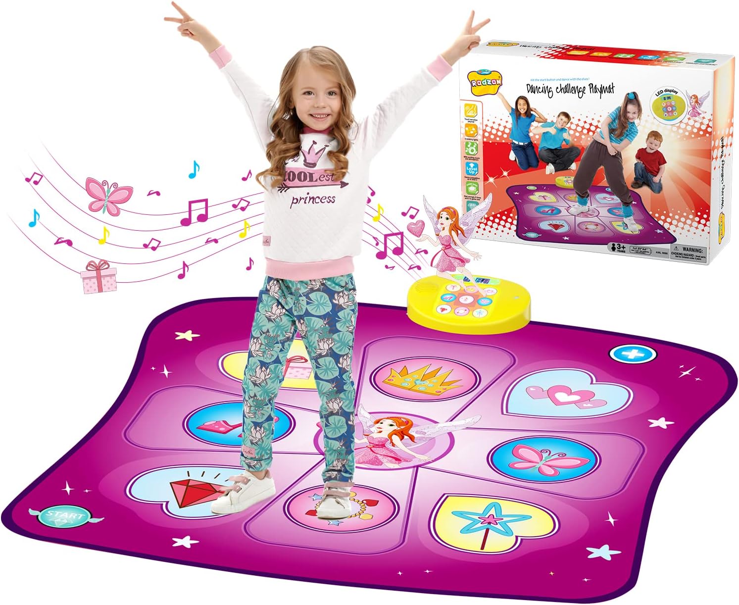Rodzon Tanzmatte Kinder Musikmatte ab 3 Jahren