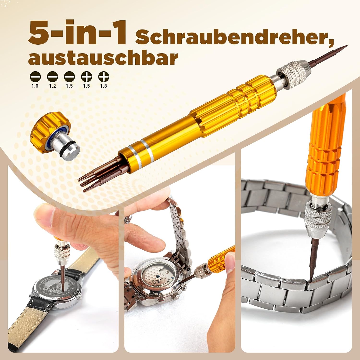 Thumbnail 6 de Eventronic 154TLG Uhrwerkzeugset für Batteriewechsel & Armbandverstellung