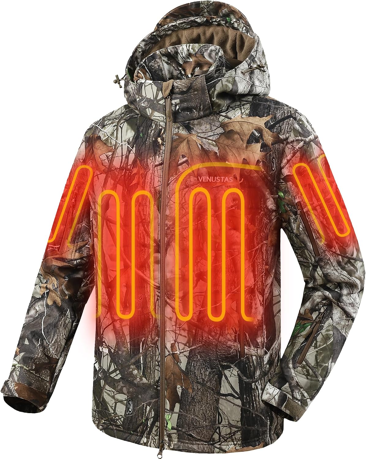 Detalle de Venustas Heated Hunting Jacket Camo