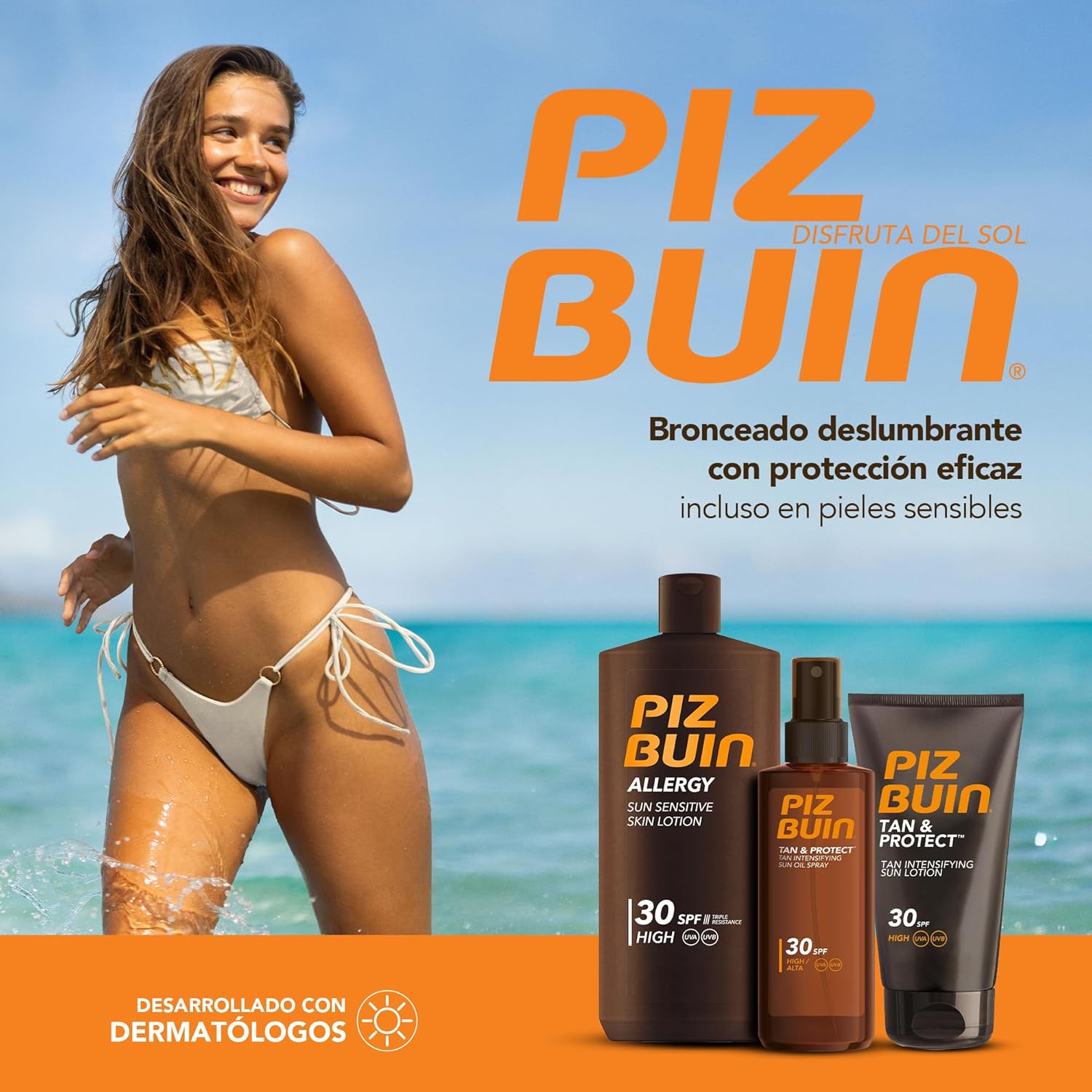 Detalle 2 de PIZ BUIN Spray Solar SPF30 ☀️ - Protección y Bronceado