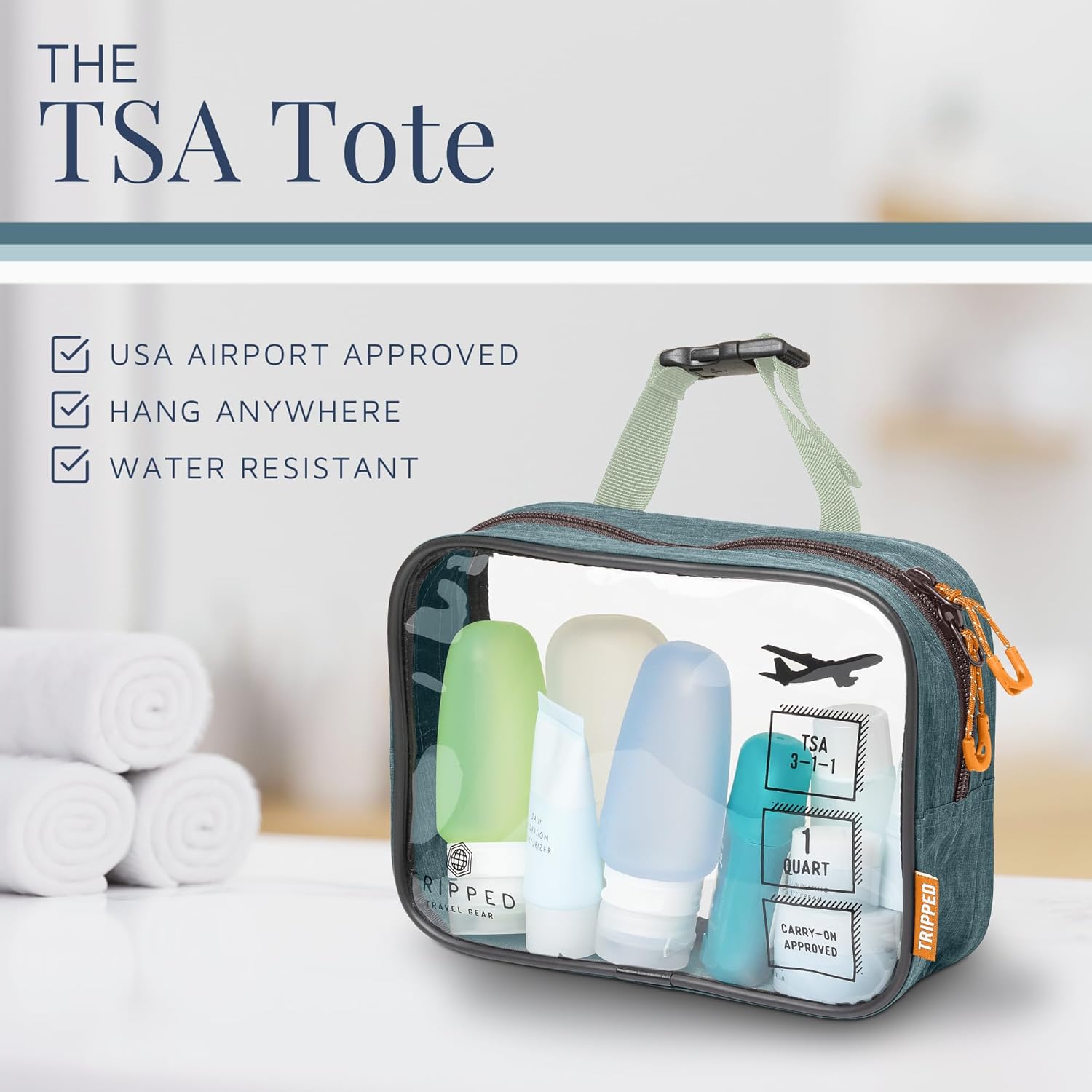 Thumbnail 4 de TRIPPED Travel Gear Toiletry Bag Kit Set (Hanging Travel Bag + 311 TSA Liquid Bag + Ultralight Organizer Pouch)