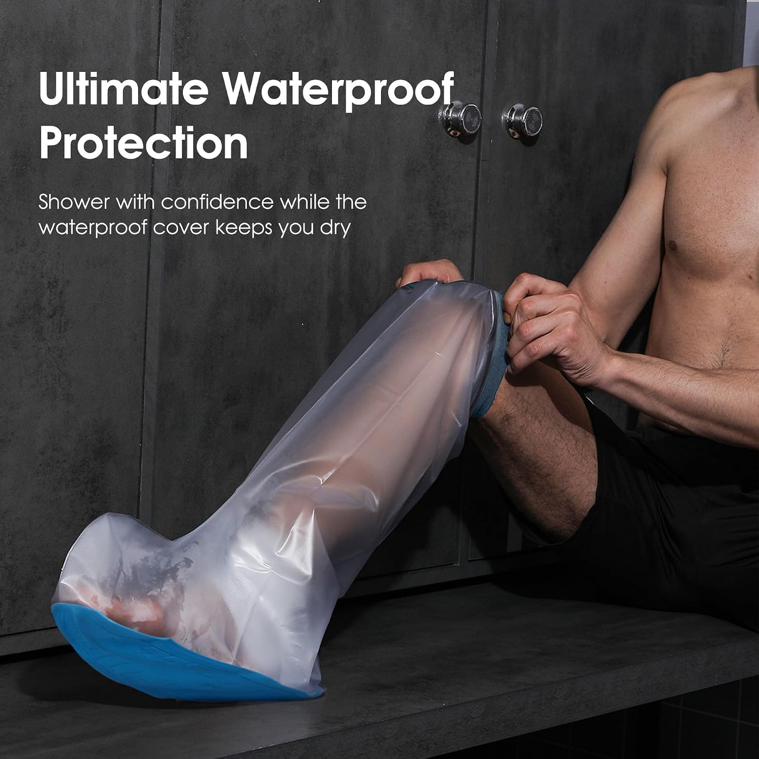 Detalle de COMFYTHERA F-Short Leg Cast Cover, Adult Medium, Reusable and Non-Slip