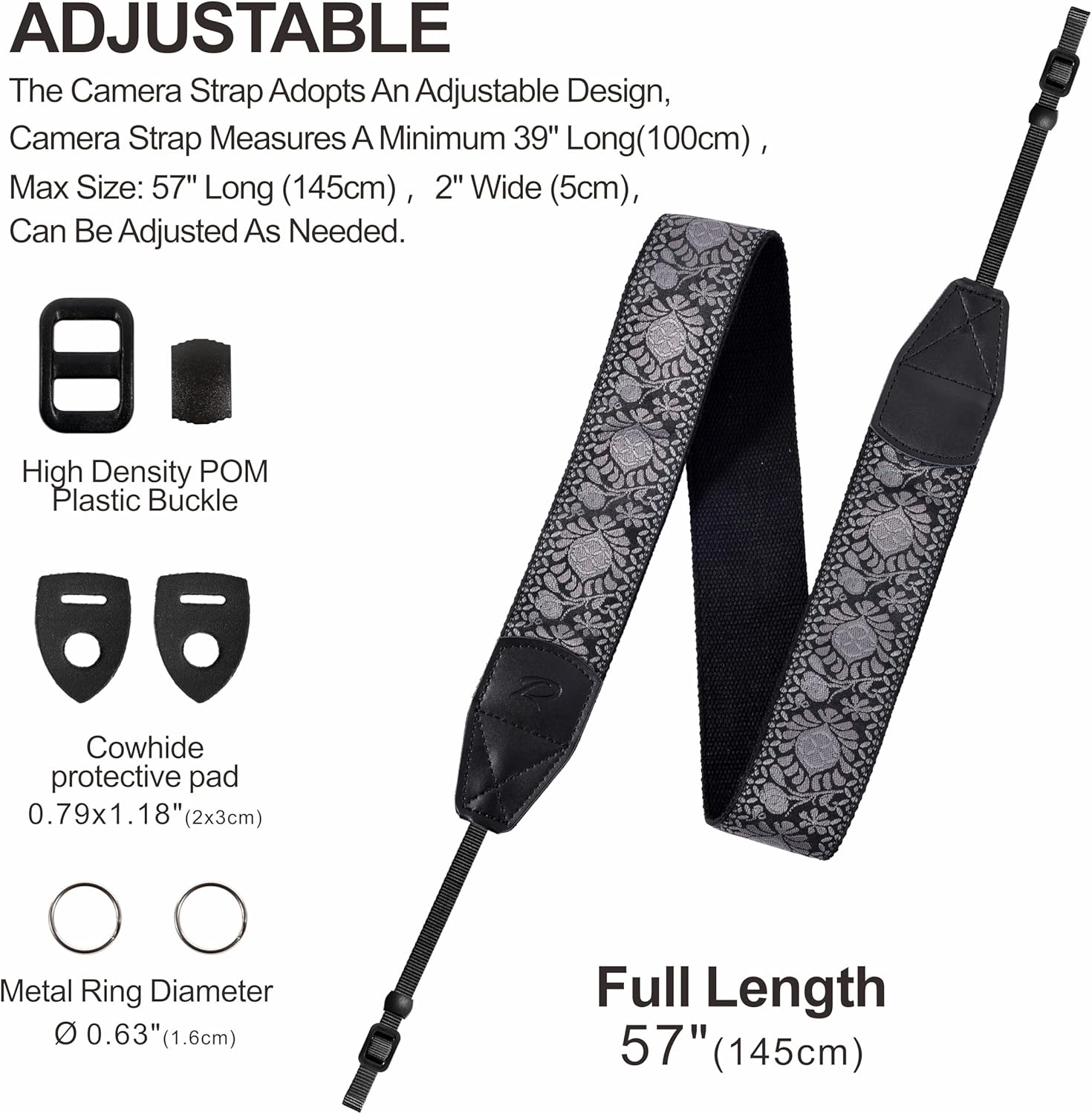 Thumbnail 4 de Padwa Lifestyle Camera Strap 2" adjustable 📷