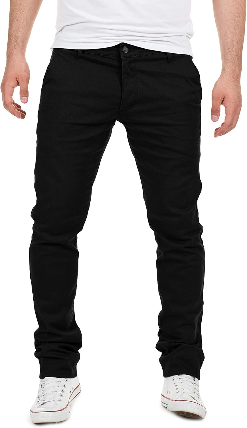 Detalle de Yazubi Herren Chinohose Dustin (Yzb Jeans) – Slim Fit mit Elasthan für Büro- & Bar-Looks