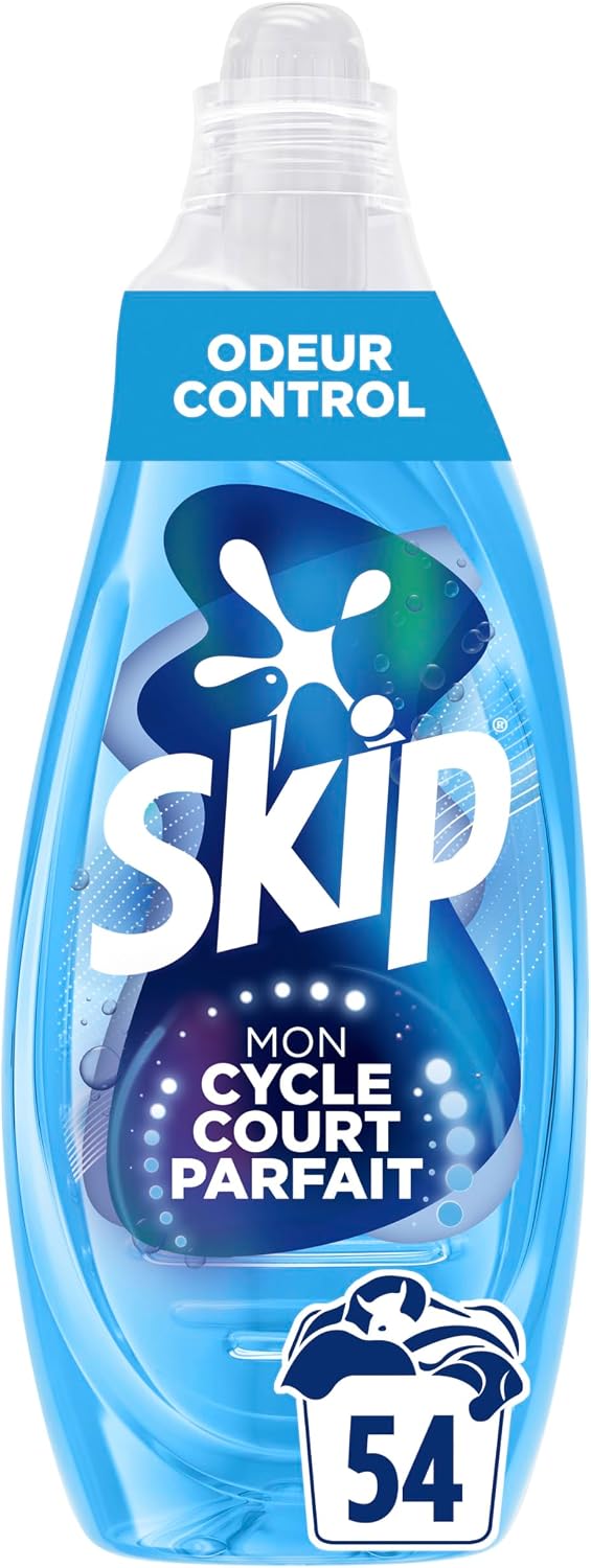 Detalle de Skip Lessive Liquide Mon Cycle Court Parfait Odeur Control – 57 lavages