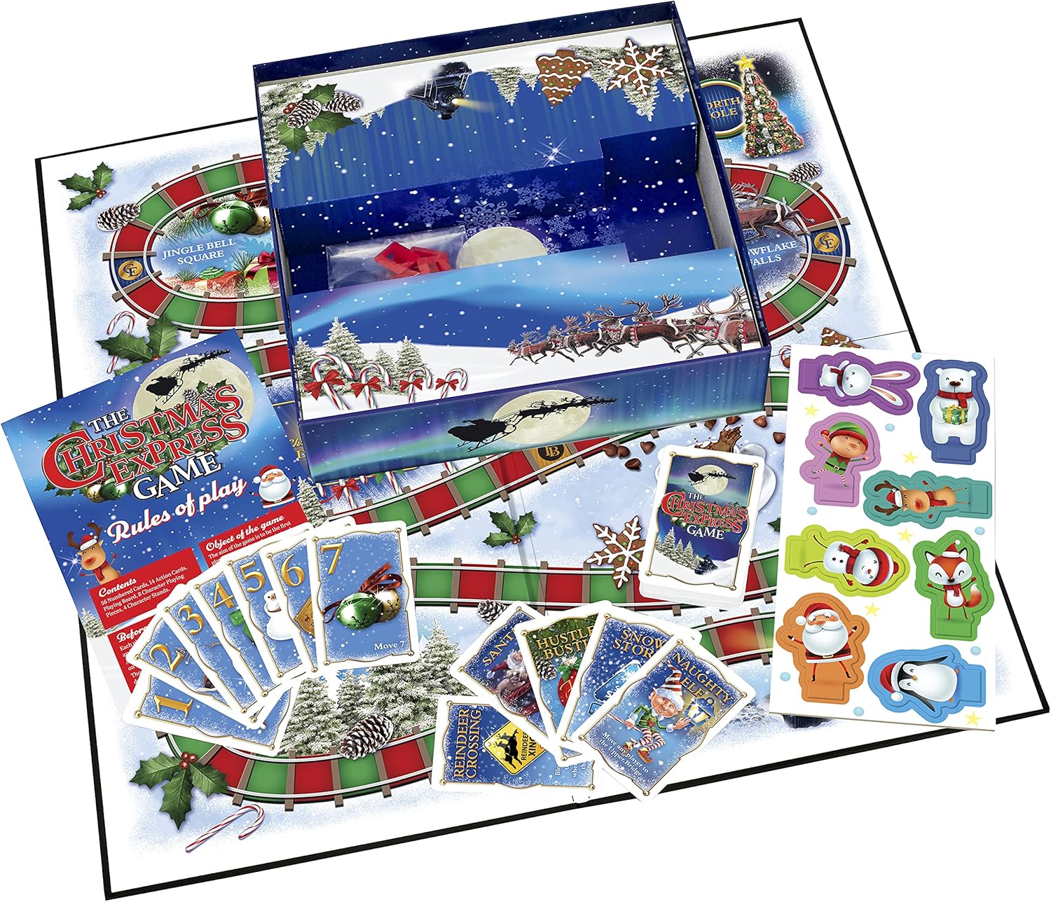 Thumbnail 4 de Cheatwell Games Christmas Express Board Game – All Aboard for a Jolly Race to the North Pole