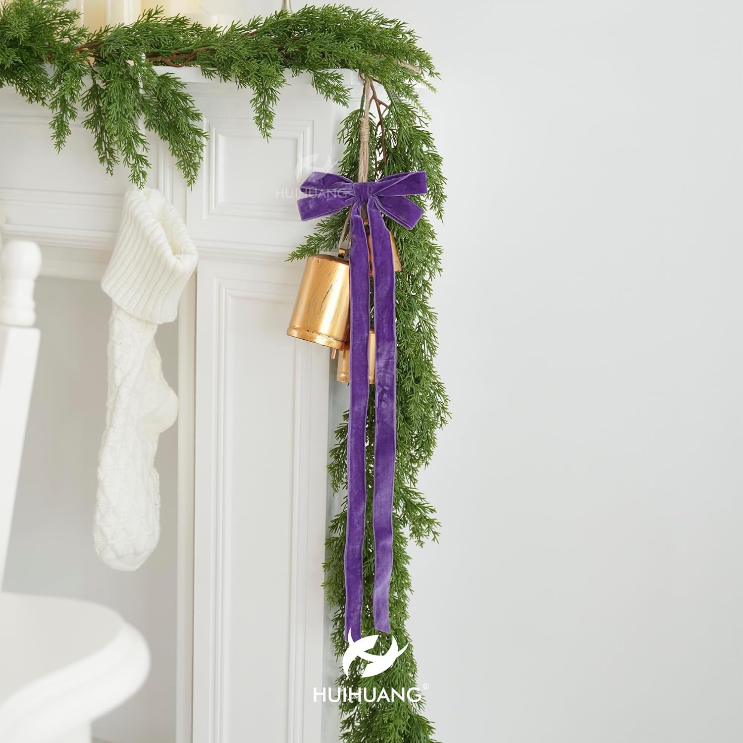 Thumbnail 6 de HUIHUANG Purple Velvet Ribbon 1 inch, 10 yards 🎀