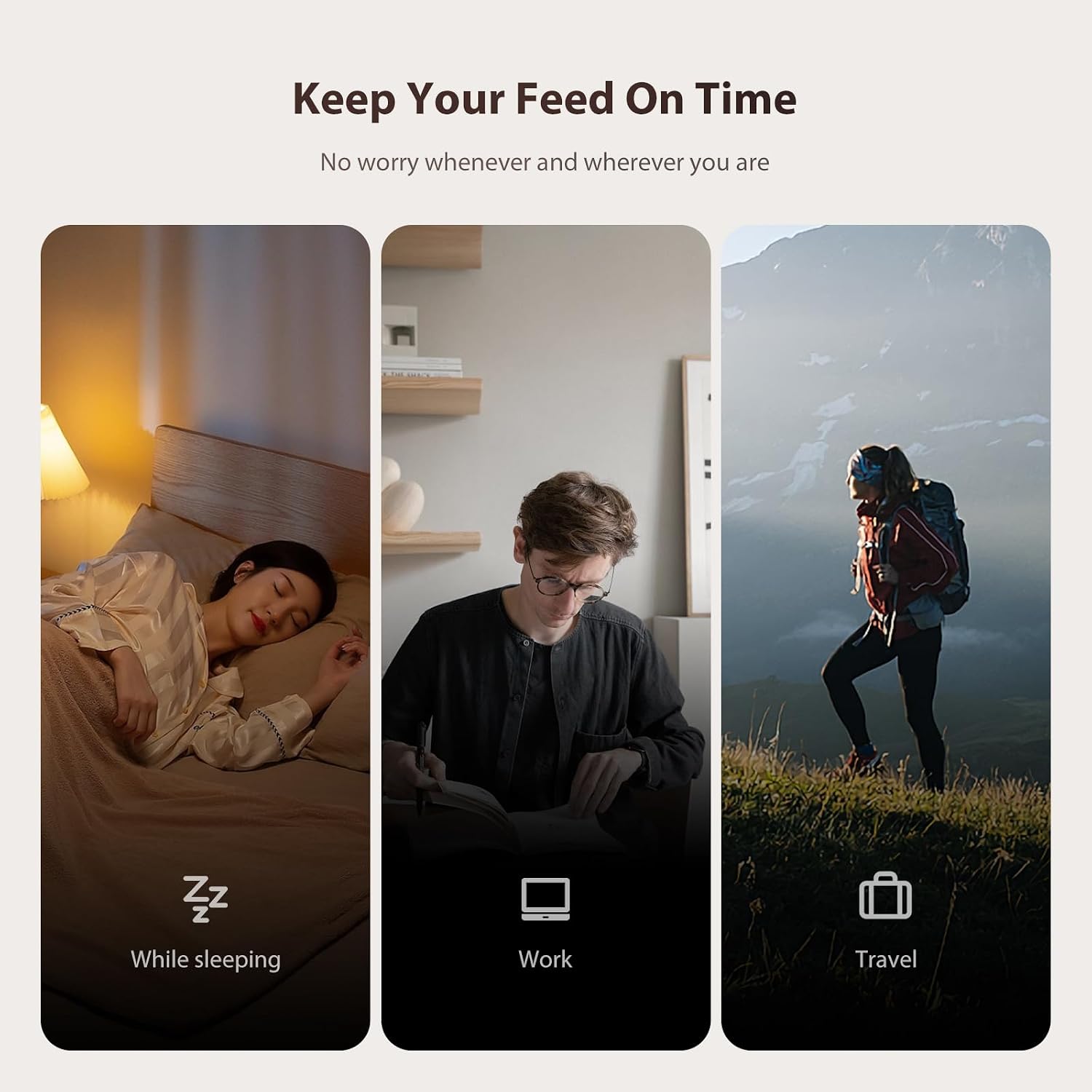 Thumbnail 6 de IMIPAW automatische kattenvoerdispenser met camera, app en 3 liter