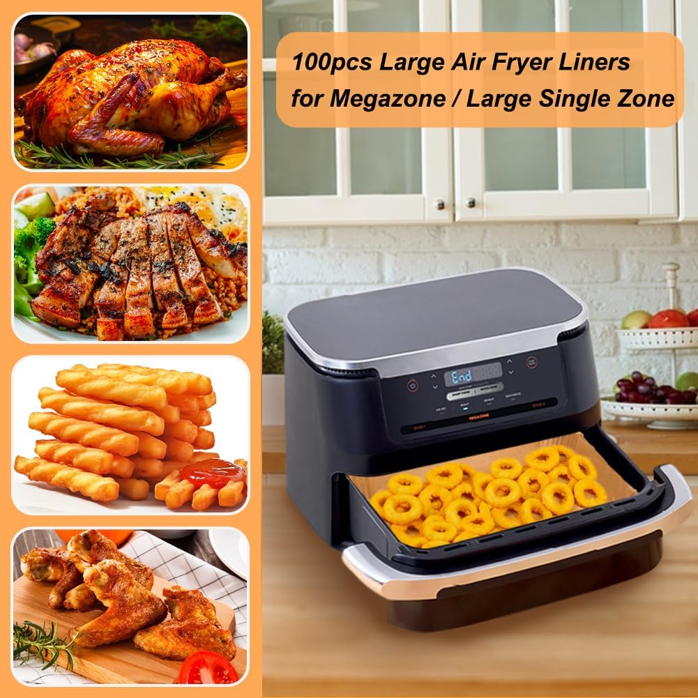 Detalle 2 de BYKITCHEN Airfryer Backpapier 100er-Pack đź§ľ