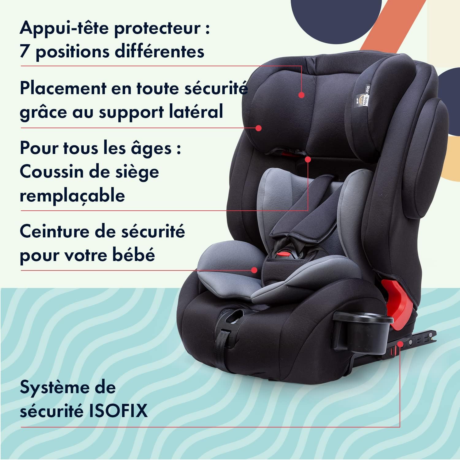 Thumbnail 1 de Star Ibaby City Fix HQ 668, siège auto 1 2 3