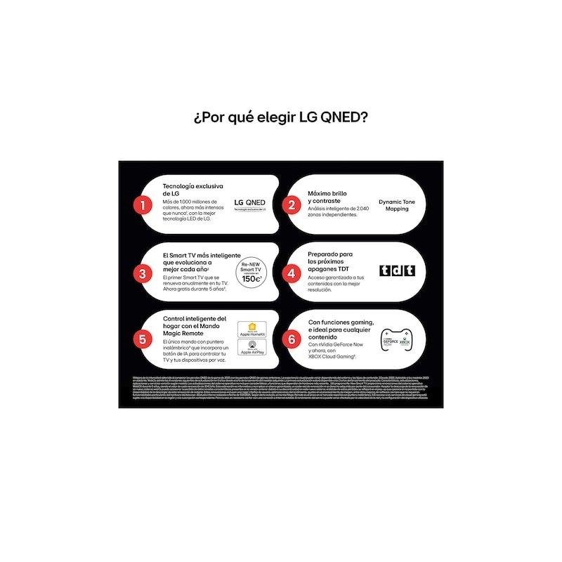 Thumbnail 1 de LG QNED QNED8E 75" 4K Smart TV HDR10 Pro