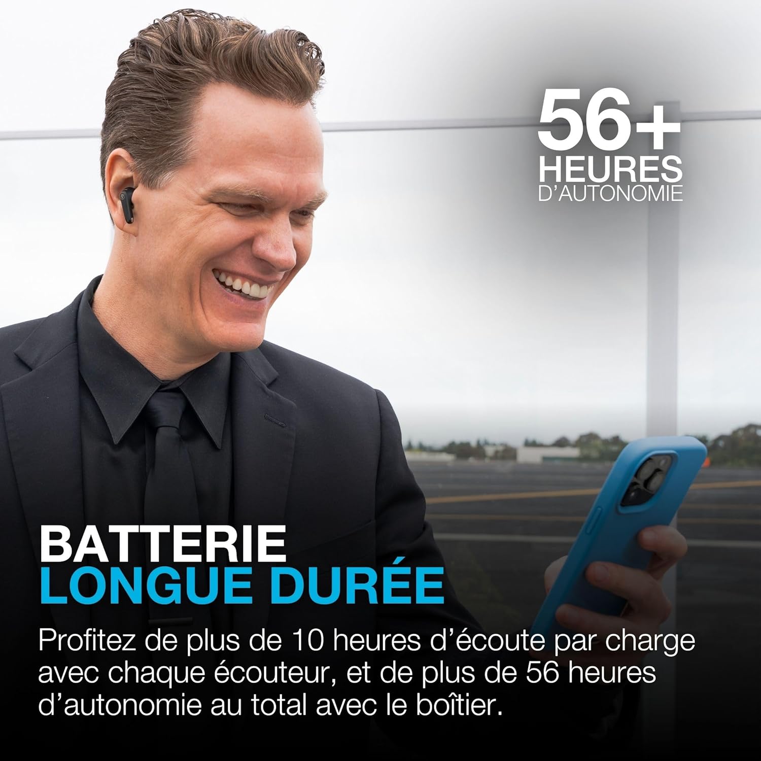 Thumbnail 1 de JLab JBuds Pods ANC : écouteurs True Wireless intra-auriculaires avec réduction de bruit hybride, multipoint et autonomie 56+ h