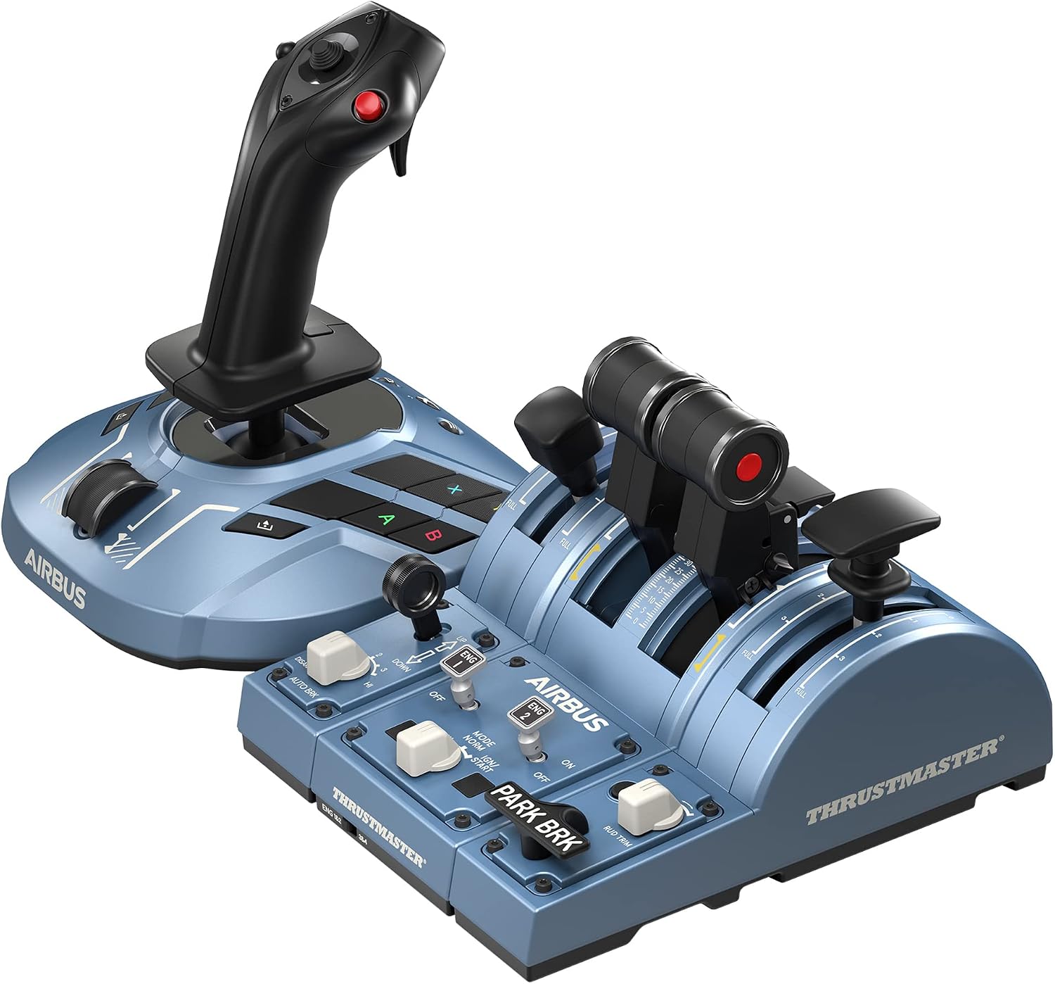 Detalle de Thrustmaster TCA Captain Pack X Airbus Edition フライトスティック・スロットルクアドラント