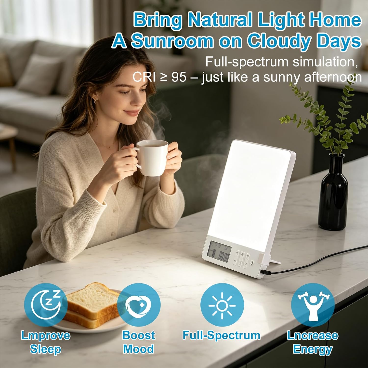 Thumbnail 1 de Light therapy lamp 10,000 lux