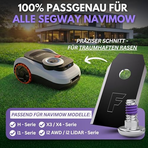 Detalle 2 de Filzada 36x Mähroboter Messer kompatibel mit Segway Navimow – Carbon-Klingen