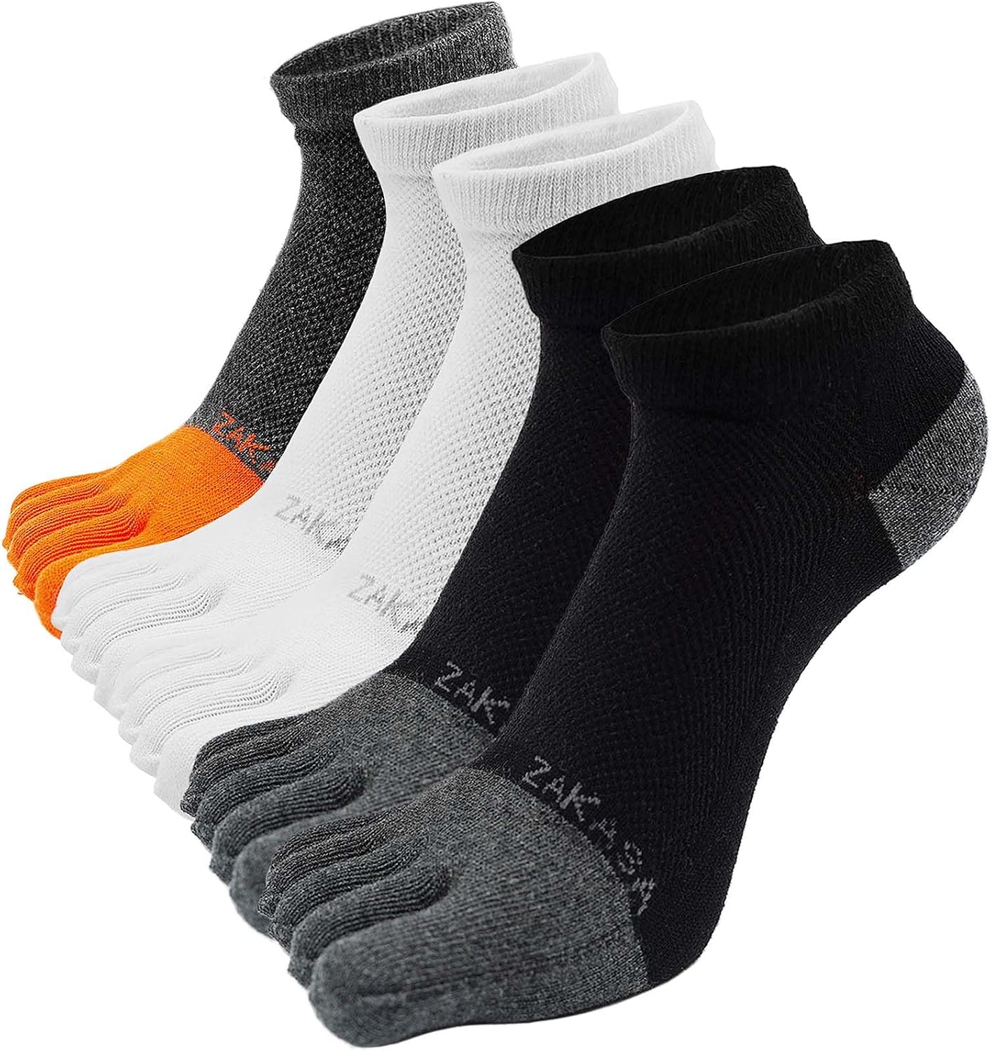 Detalle de PUTUO Chaussettes à Doigts de Sport pour Homme – Chaussettes à 5 Orteils en coton, respirantes et confortables