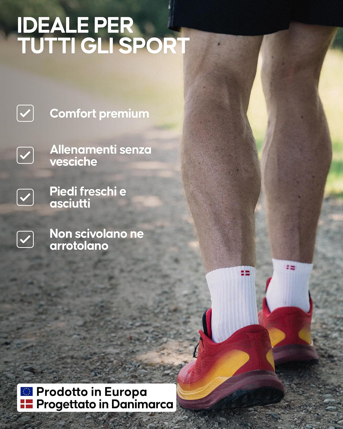 Detalle de Danish Endurance Calzini Sportivi Quarter traspiranti