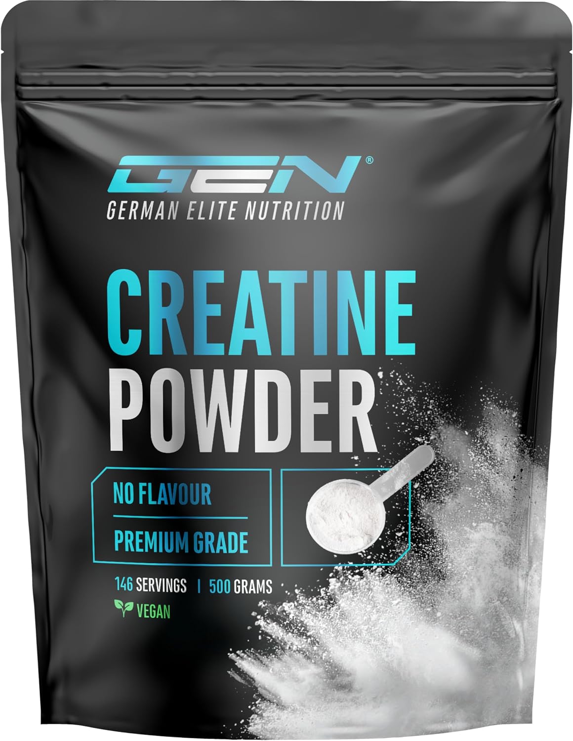 Detalle de Créatine monohydrate en poudre microfine 500 g (vegan, sans additifs) – 147 portions