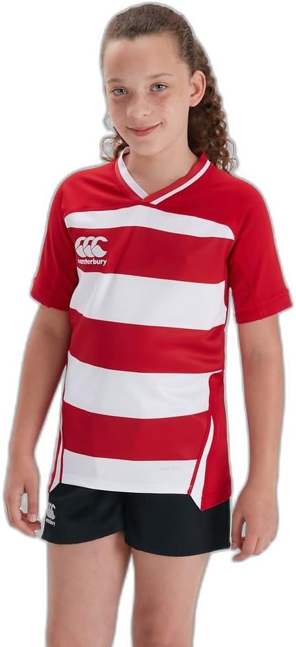 Thumbnail 6 de Canterbury Boys Vapodri Evader Hooped Rugby Jersey | Pro Athletic Fit