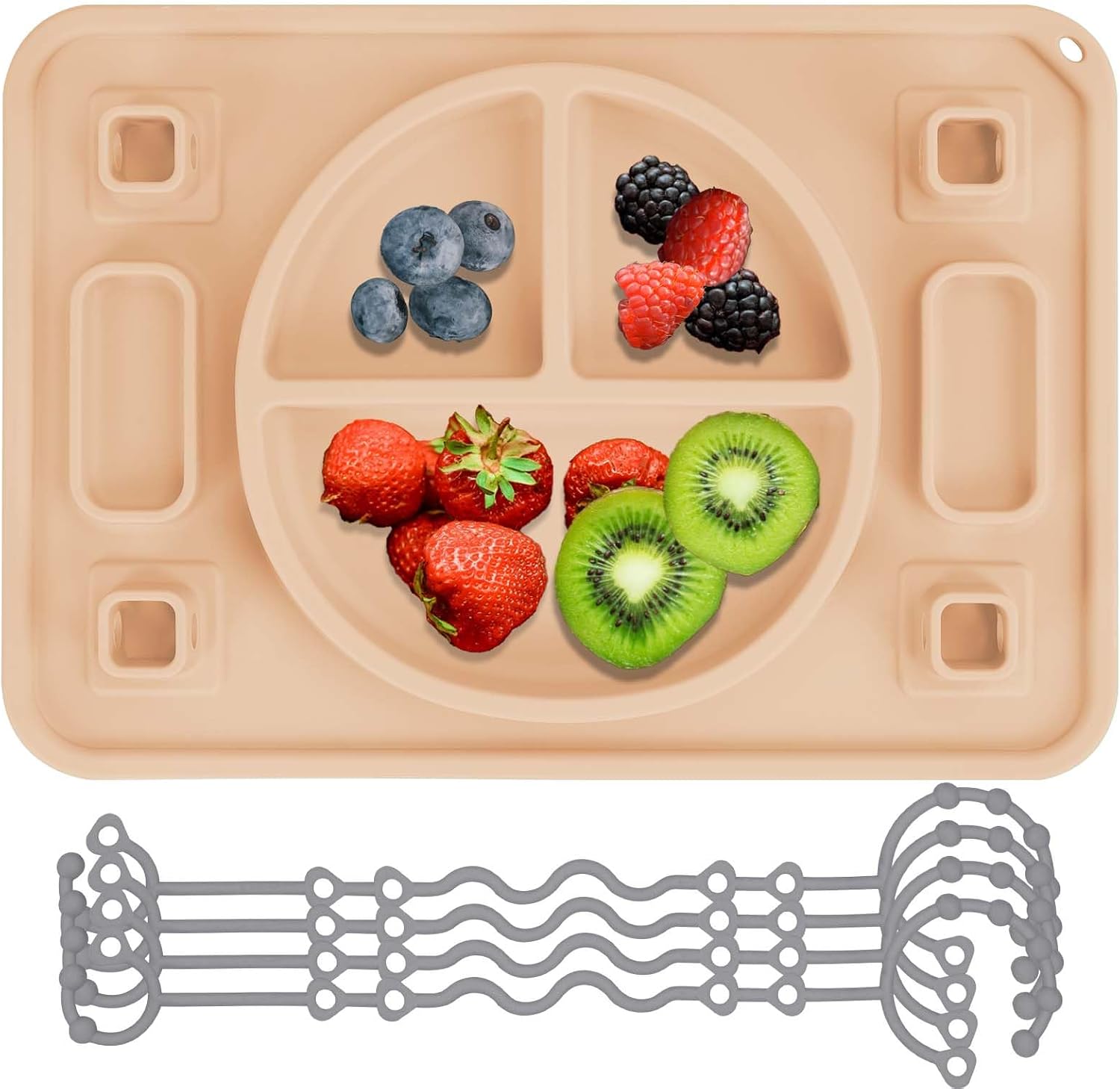 Detalle de STARTURFLYU Silicone Baby Placemat
