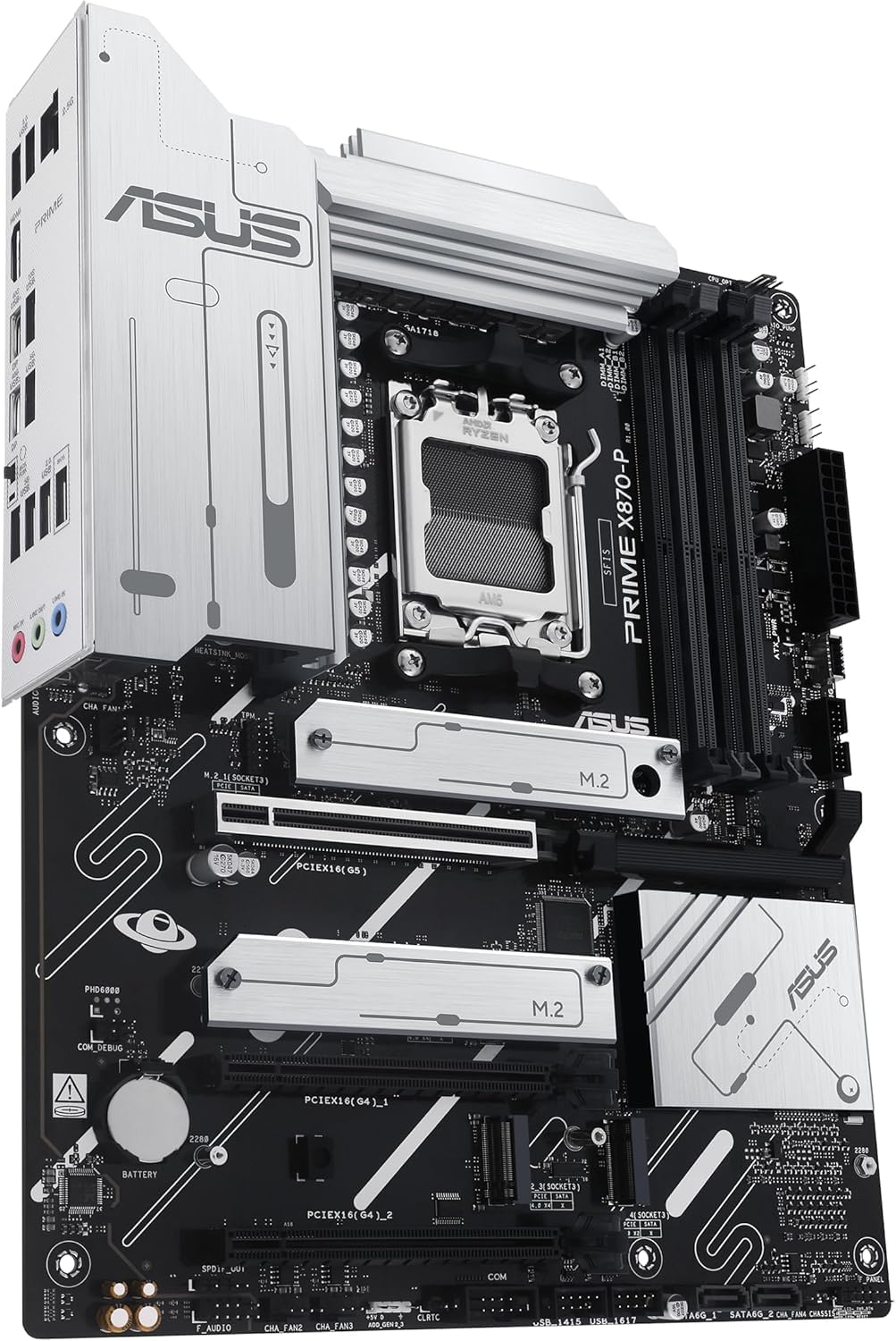 Detalle de ASUS PRIME X870-P-CSM AMD Ryzen 9000/8000/7000対応 ATXマザーボード、DDR5・PCIe 5.0