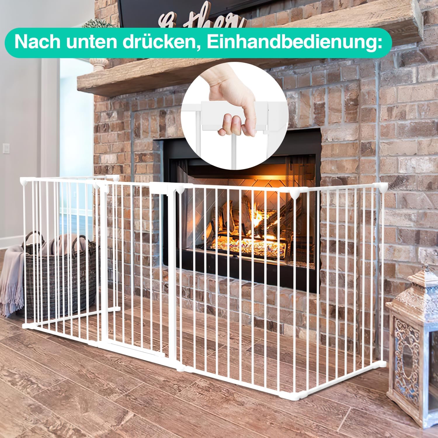 Thumbnail 3 de Ansobea Cancello per Bambini 310 cm Bianco