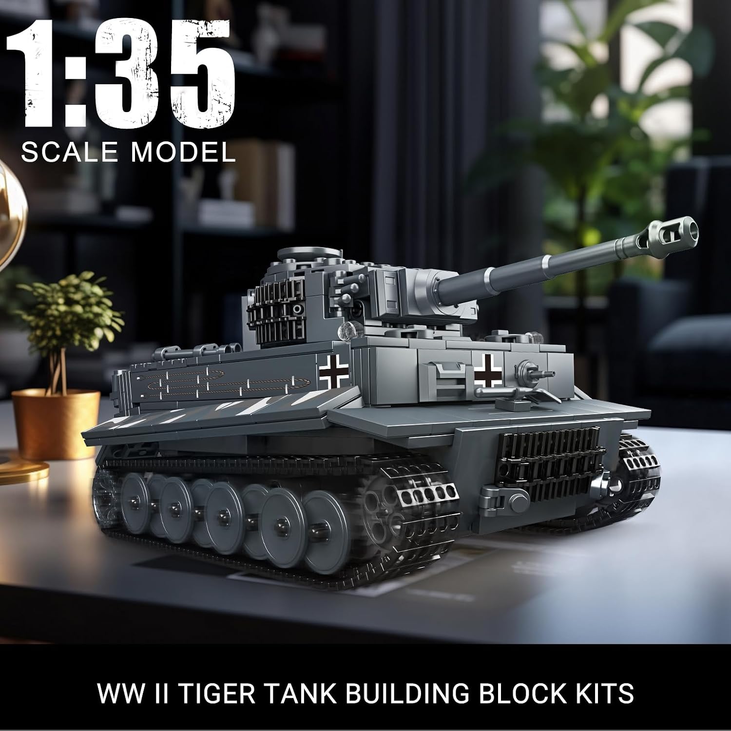 Thumbnail 1 de Mould King 20014 Tiger-Panzer Ferngesteuert Bausatz (800+) 🧱