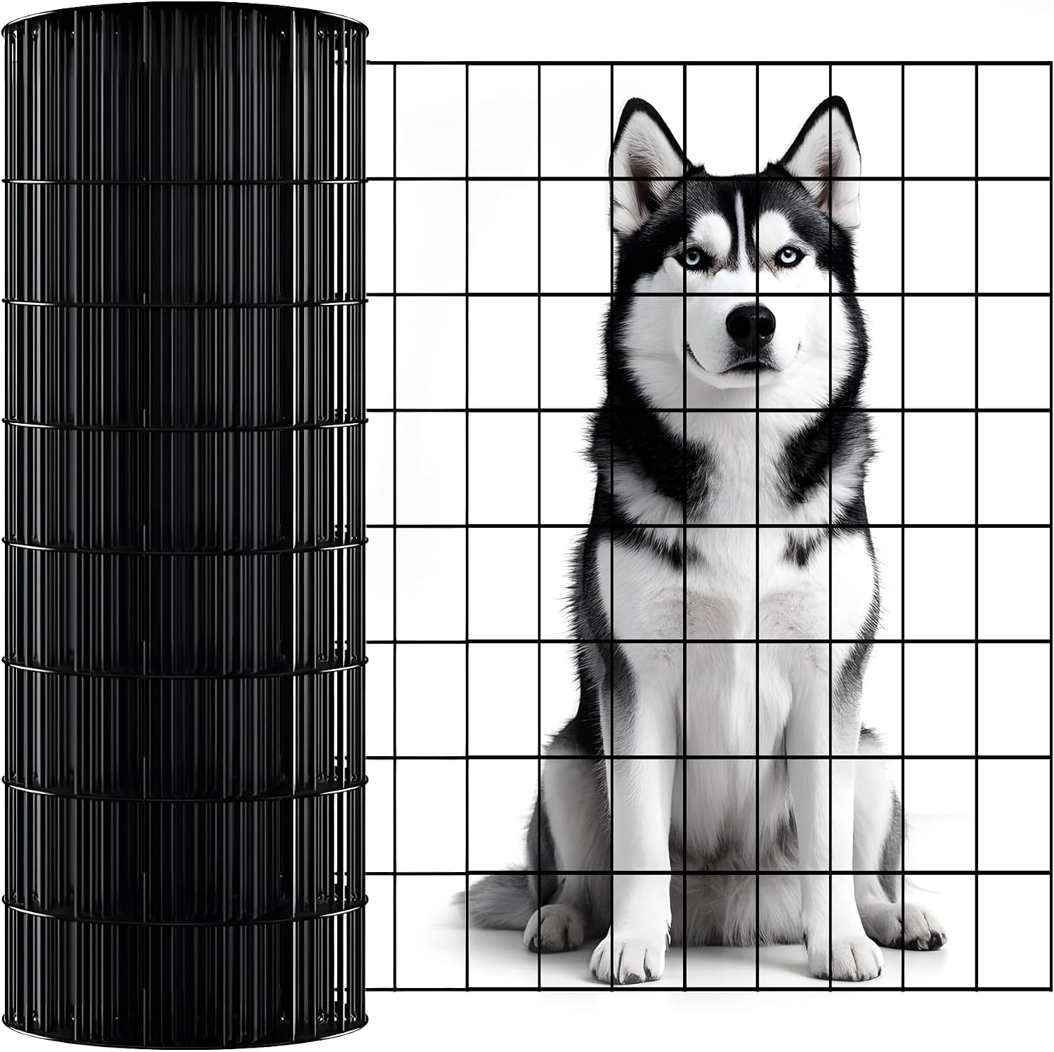 ARIFARO 1.42m x 15.2m Wire Mesh Fencing in PVC Coating