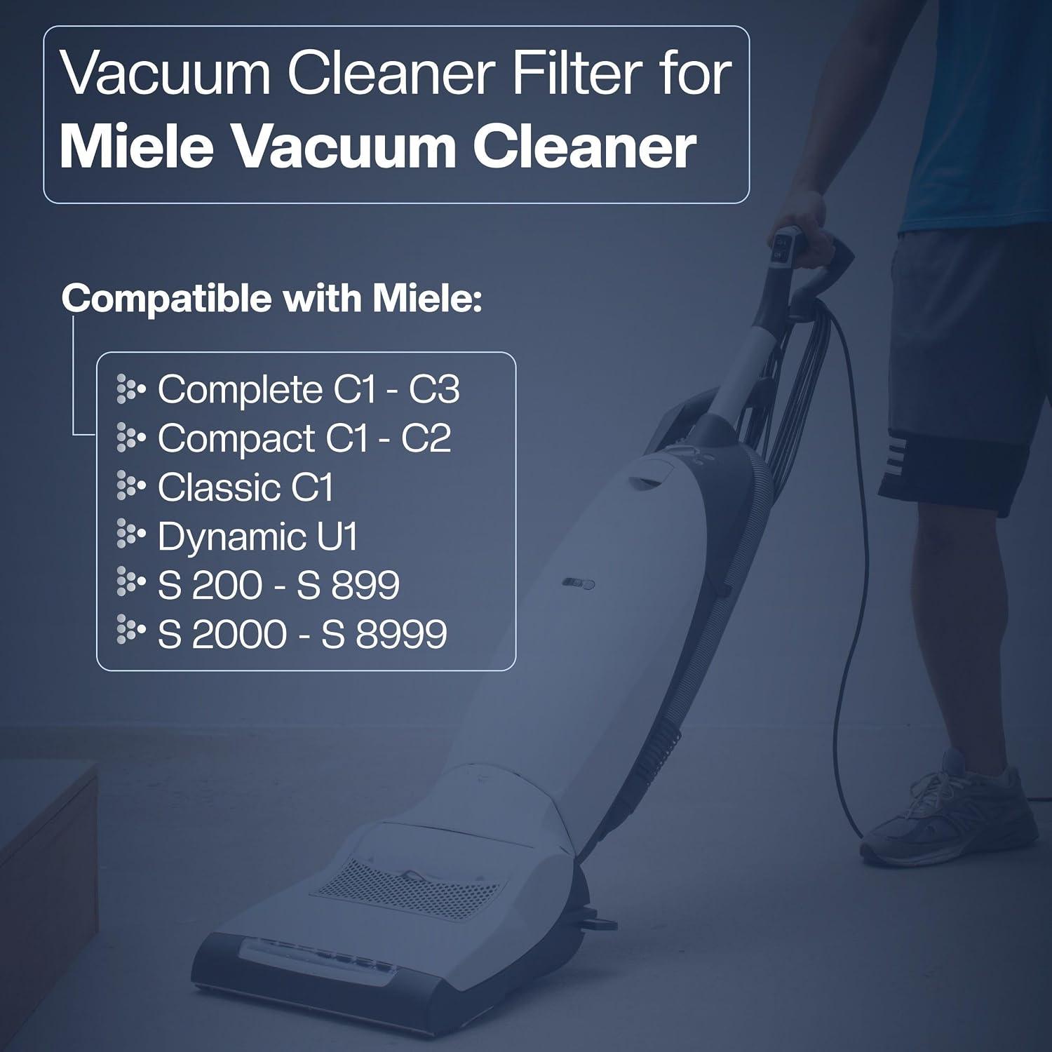 Detalle 2 de 1E SF-SAC 20/30 filterset voor Miele-stofzuigers, 3 uitlaat- en 3 motorfilters