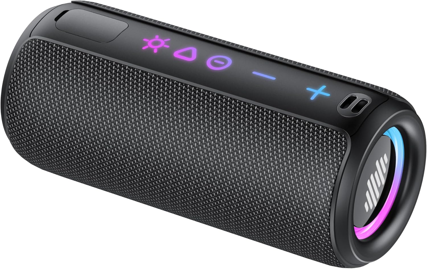 Detalle 1 de TIMU Altavoz Bluetooth 5.4 Potente 25W — Sonido estéreo, 24h, IPX7 y RGB