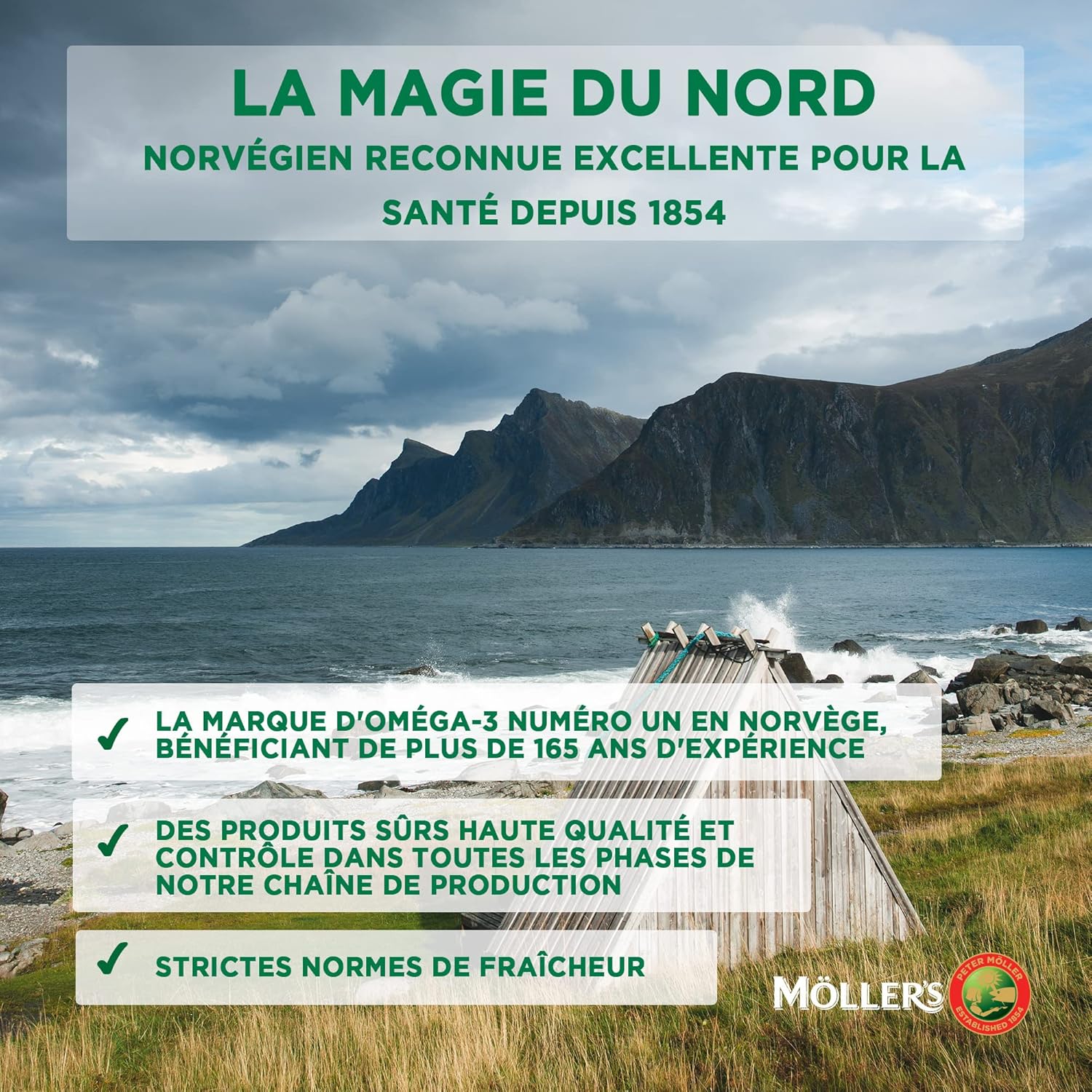 Thumbnail 4 de Möller’s Capsules oméga-3 Daily Health – Oméga-3, EPA et DHA avec Vitamines A, D et E (112 capsules)