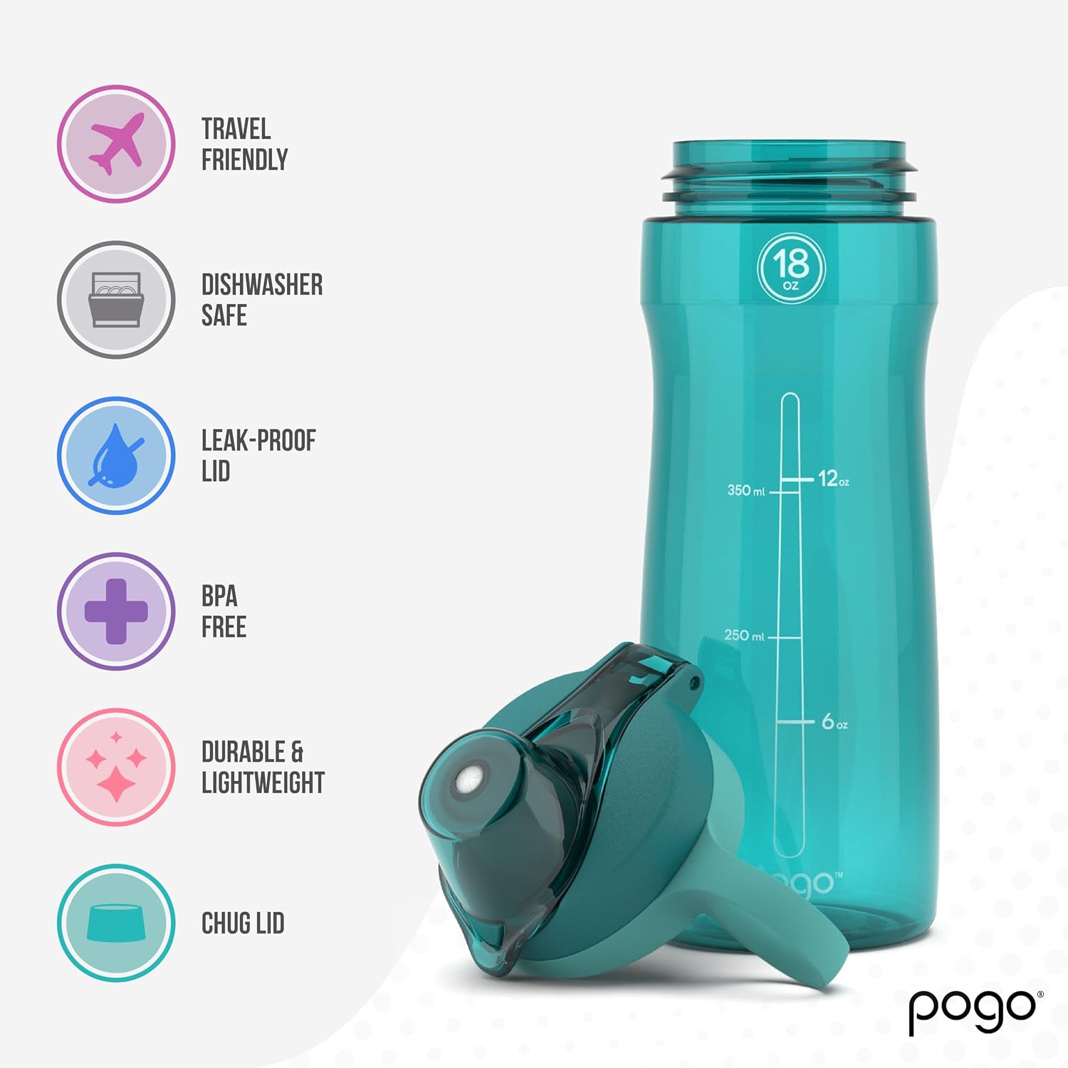 Thumbnail 3 de Pogo Tritan Water Bottle 18 oz