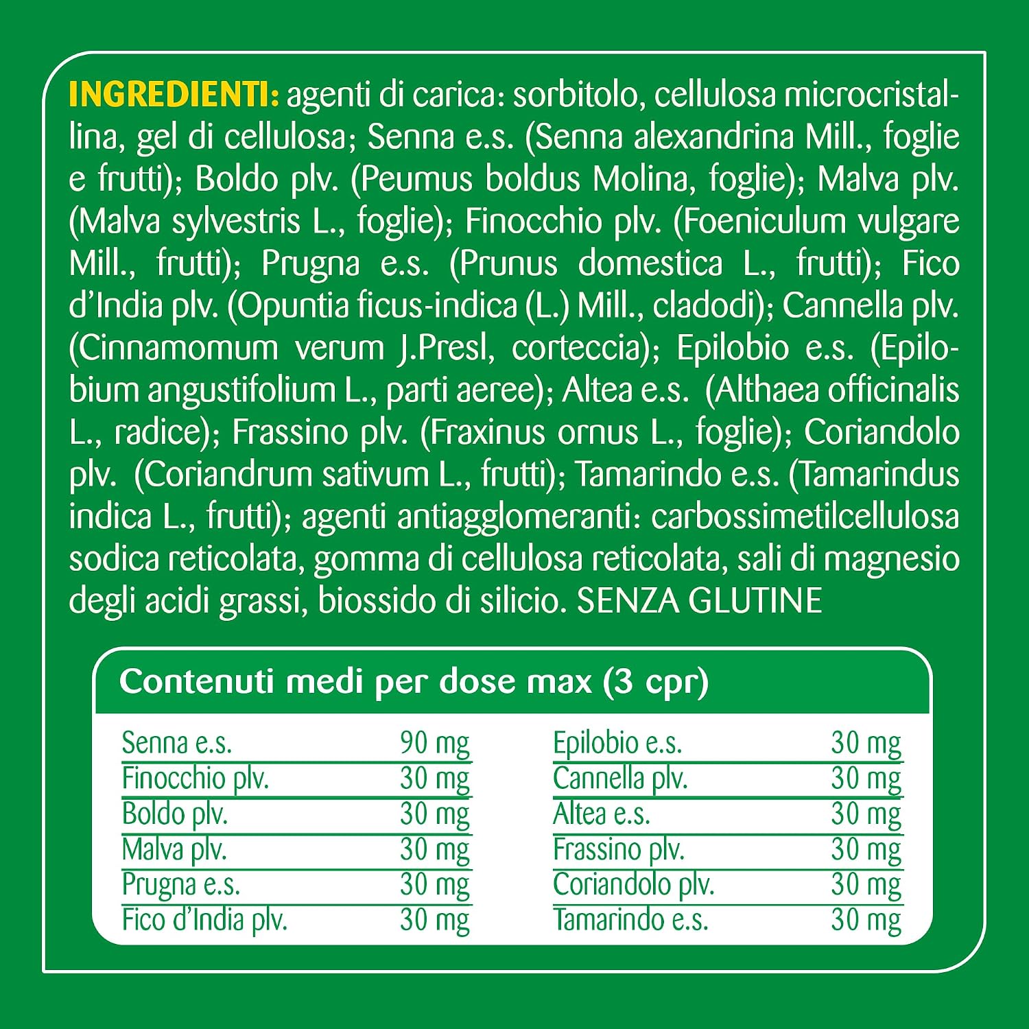 Detalle de Matt Le 12 Erbe del Buon Transito – Integratore vegetale in confezione da 100 compresse