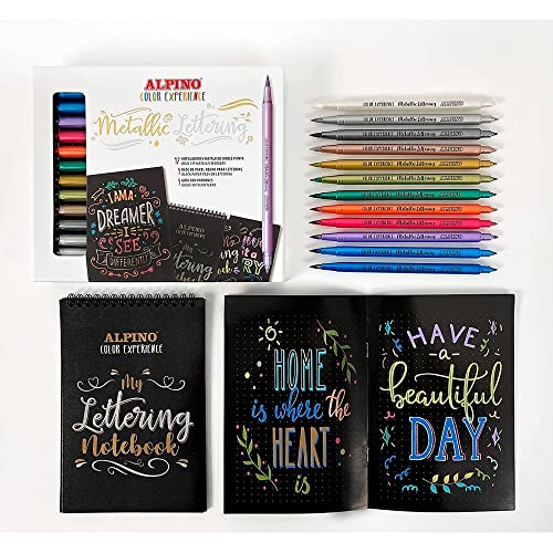 Thumbnail 3 de Alpino Metallic Lettering doble punta 12 unidades 🎨