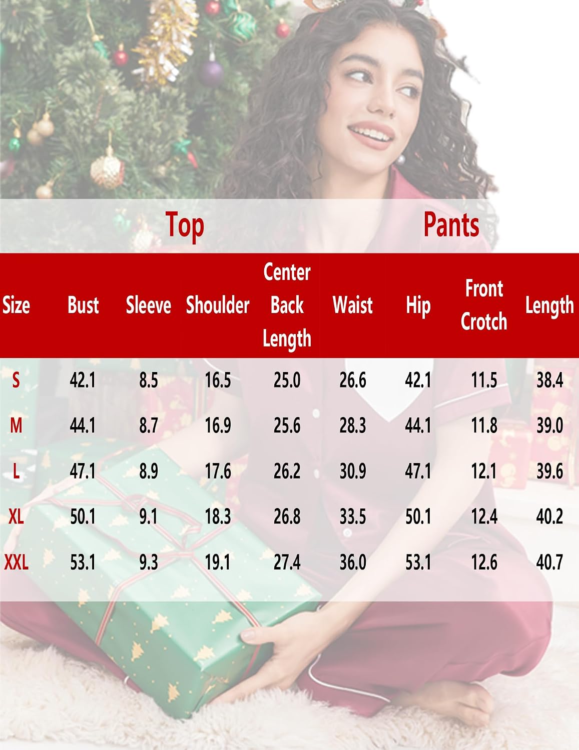 Thumbnail 6 de Ekouaer Women's Satin Pajama Set, Short-Sleeve Button-Down Top & Wide-Leg Pants