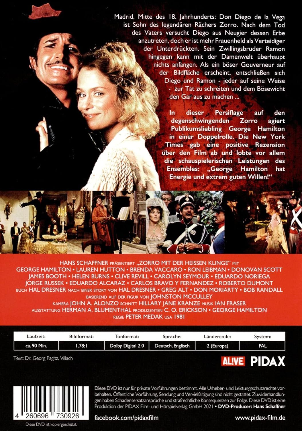 Detalle 2 de WME Film Klassiker Zorro mit heißer Klinge