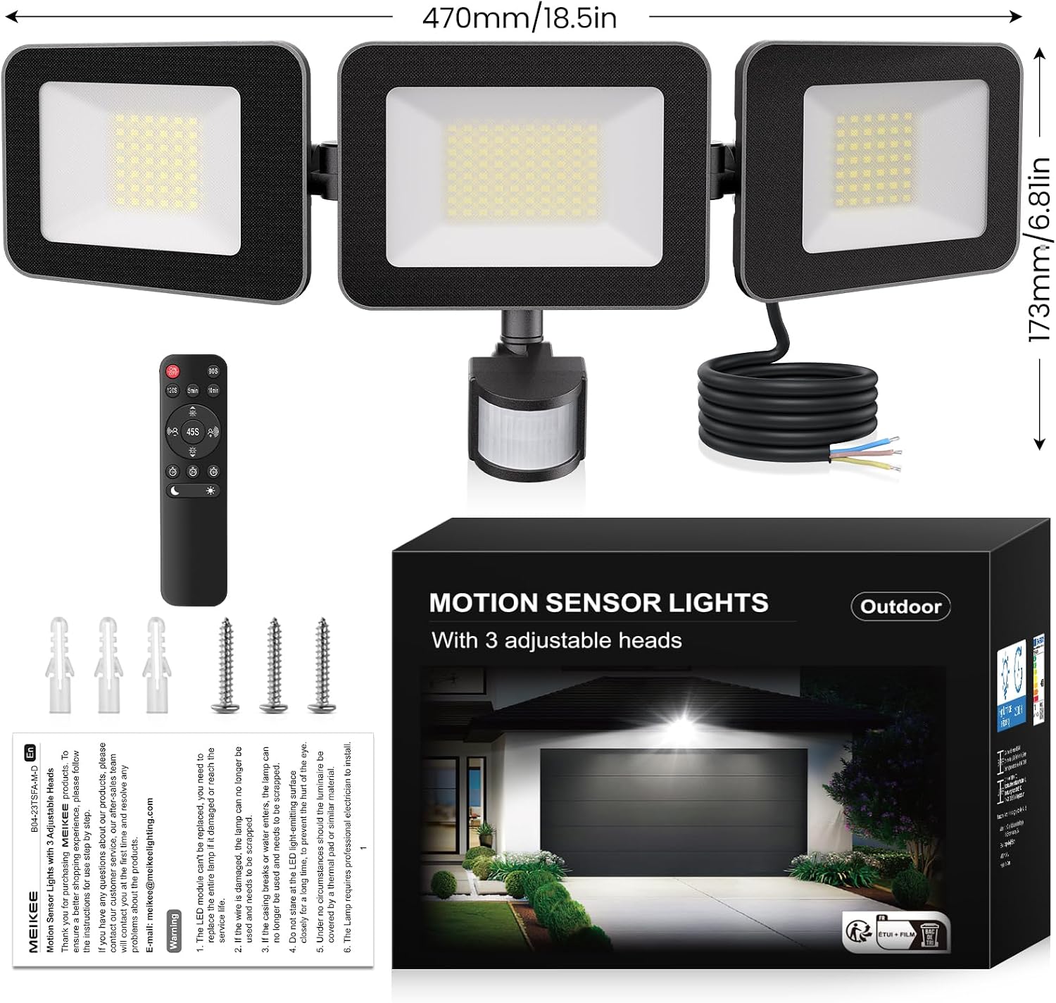 Thumbnail 6 de MEIKEE 100W LED Security Light 9600LM