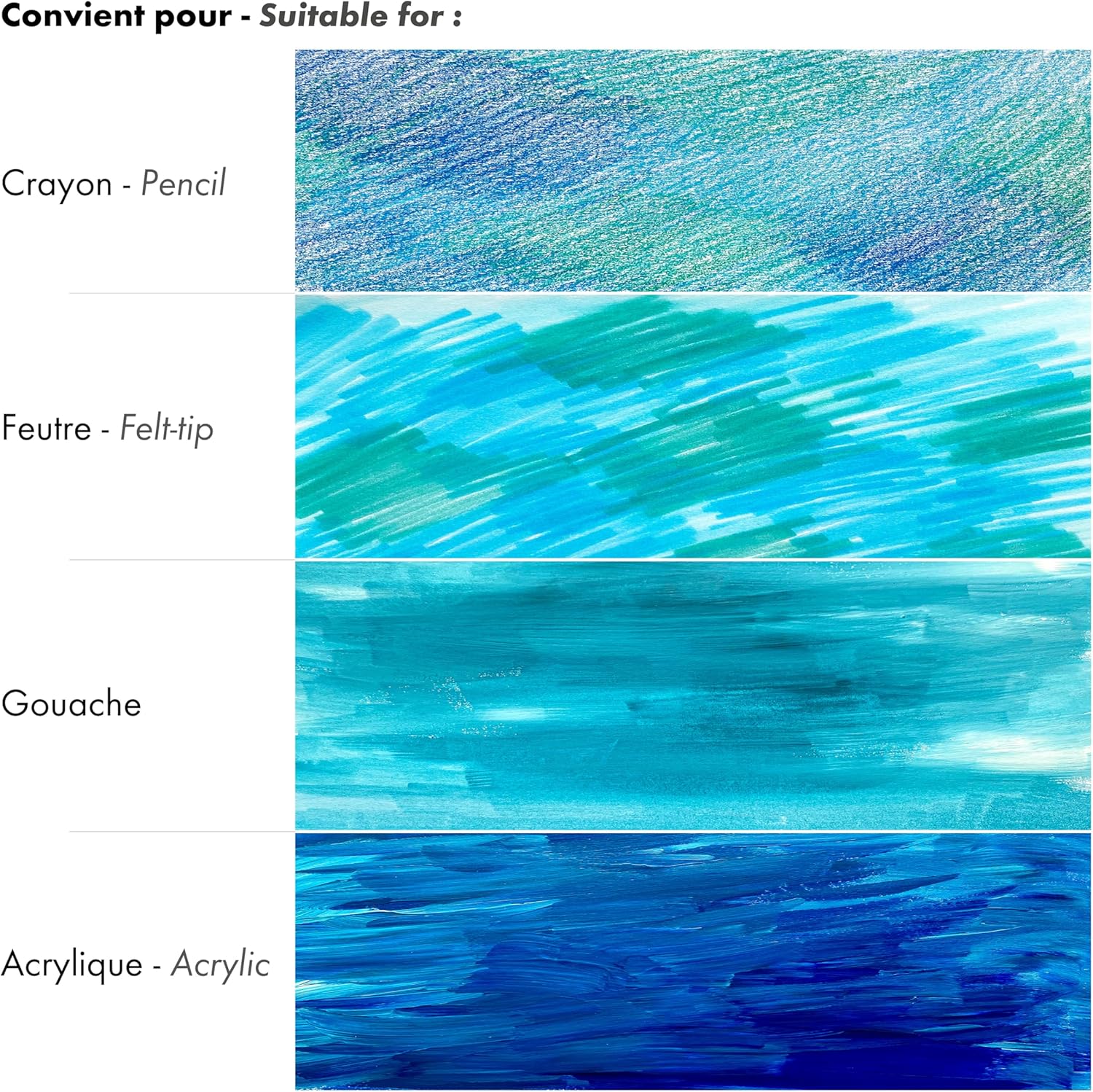 Thumbnail 3 de Bloc Clairefontaine PaintON 15 feuilles 📄