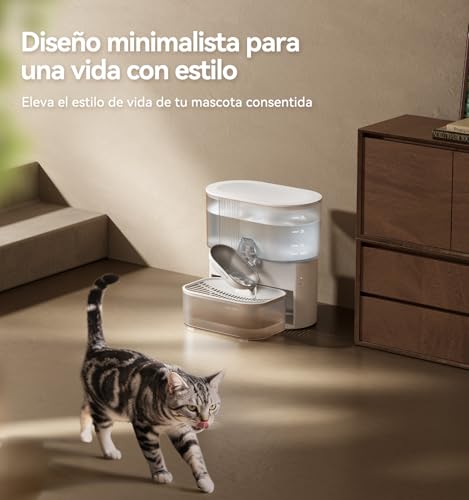 Thumbnail 7 de FEELNEEDY Fuente para Gatos Sin Filtro e Inalámbrica con Batería 2000mAh, 3,5L, Acero Inoxidable